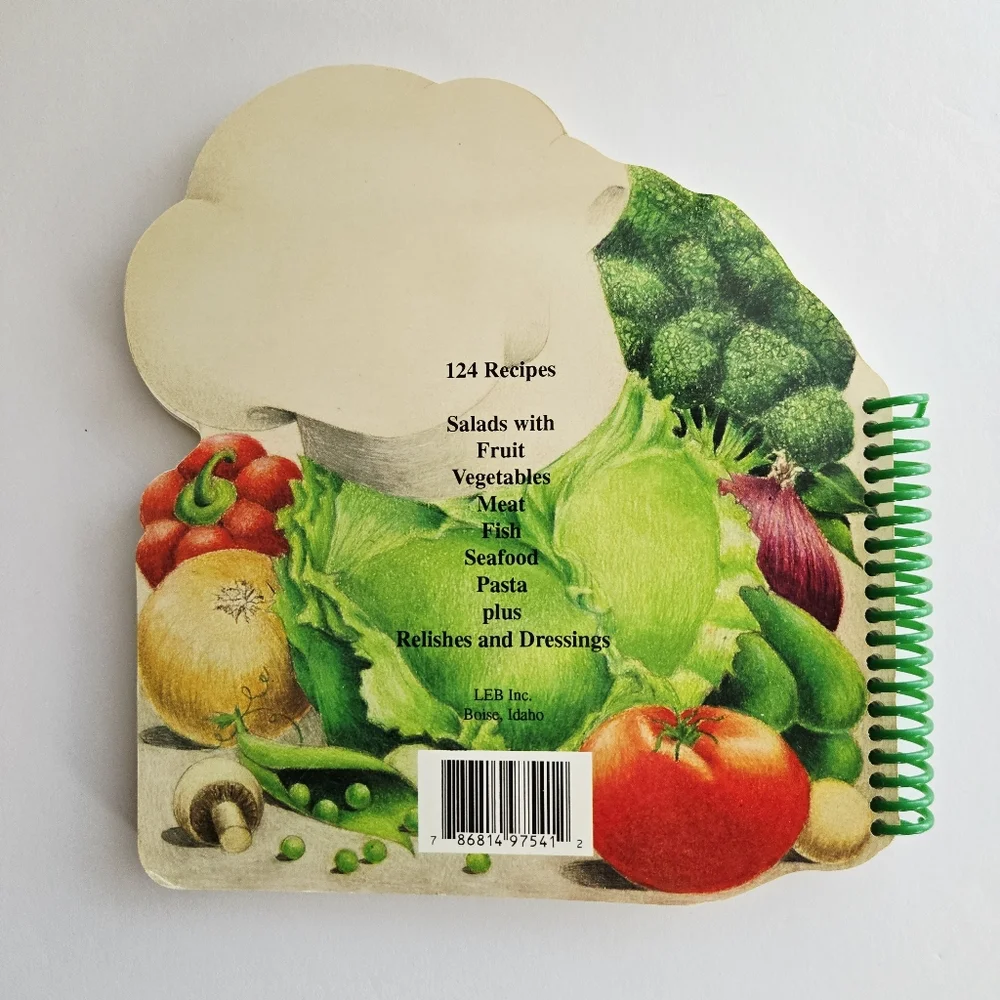 Salad Chef The Grand Cookbook Series Judith Bosley 1993 Recipes Salads Spiral